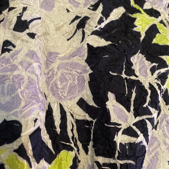 Nina Ricci crushed silk bomber jacket with floral print and pockets - Picture 3 of 9